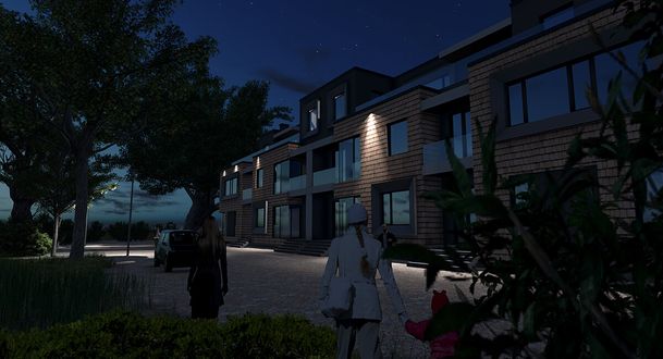 Daudzdzīvokļu ēkas jaunbūves priekšlikums Jūrmalā