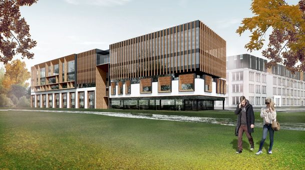 DUAL Arhitekti - Biroja ēkas apbūves priekšlikums