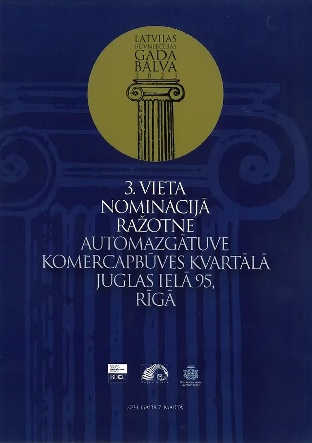 Latvian Construction Annual Award /2023 Production facility 3rd place Car wash in a commercial quarter