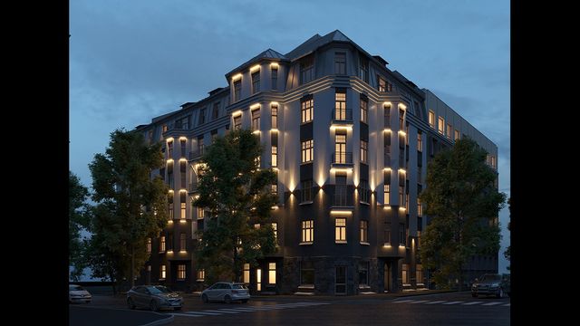 Daudzdzīvokļu ēkas pārbūve - Krišjāņa Valdemāra iela 61, Rīga